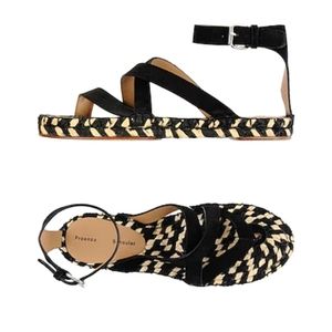 Proenza Schouler black & white sandles size 6 1/2